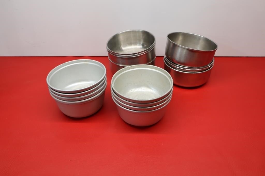 16 Stainless and Aluminum Surgical Bowls