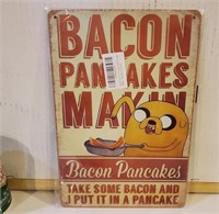 Bacon Pancakes 12×8 Tin Sign