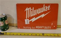 Milwaukee HD Tin Sign 8×12