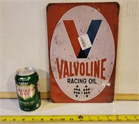 Valvoline Racing Oil Sign 12×8