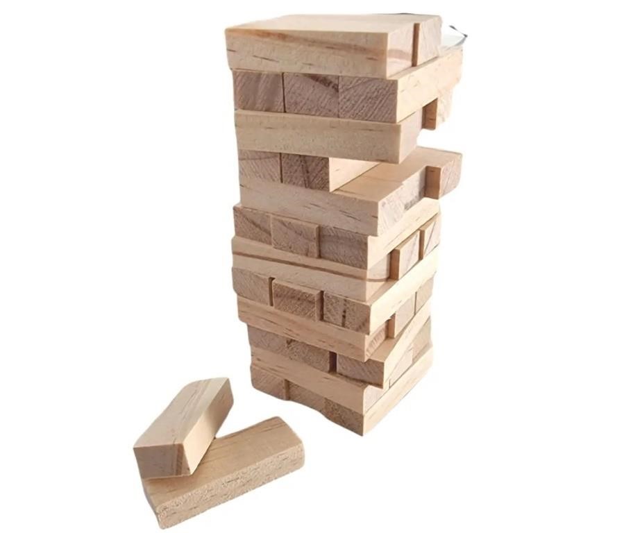 Tumble Tower Wooden Stacking Game Mini Tumbling