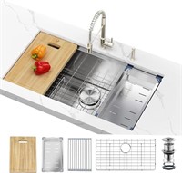 Kitchen Sinks 33x19 Inch Workstation Undermount