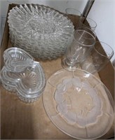 ASSORTED CLEAR GLASS, MISC