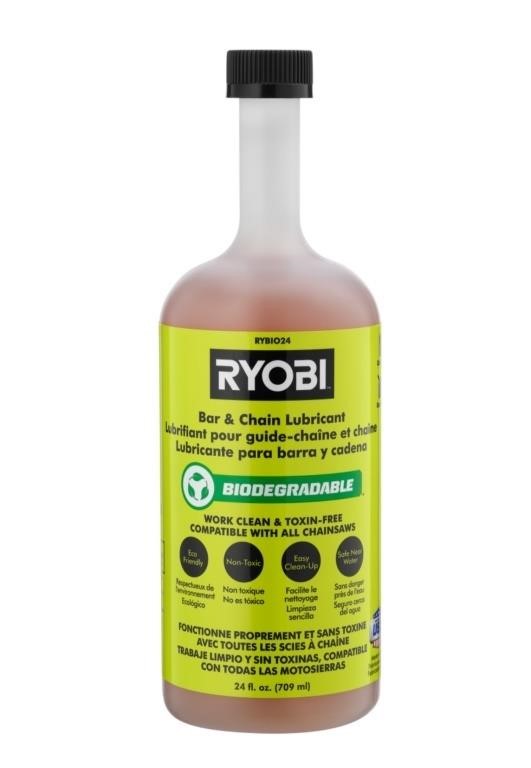 RYOBI 24 OZ. BIODEGRADABLE BAR AND CHAIN OIL
