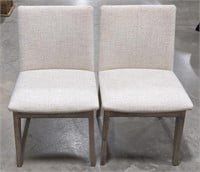 (2) Maple Upholstered Dining Chairs In Bel Air