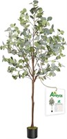Aveyas 6ft Artificial Eucalyptus Tree For Home