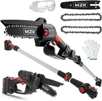 Mzk 2-in-1 Cordless Pole Saw & Mini Chainsaw With