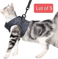 Lot of 5, Cat Harness and Leash Set for Walking 36