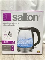 Salton Cordless Electric Glass Kettle *pre-owned