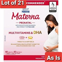 Lot of 21, Nestlé MATERNA + DHA Prenatal Supplemen