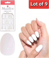 Lot of 9, MelodySusie, Press on Nails Short, Almon
