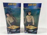 (2) 1996 Playmates Star Trek Captain Kirk & Spock
