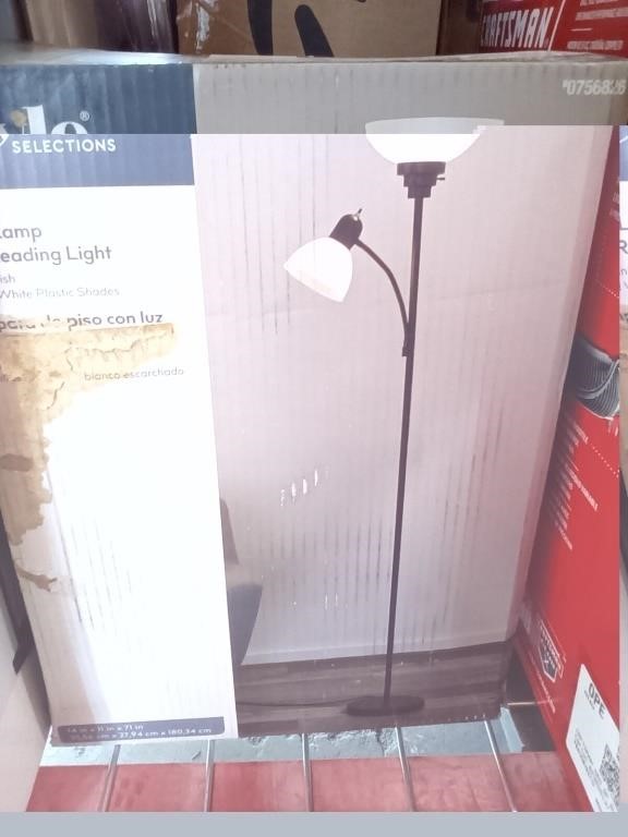 Style Selections Floor Lamp With Reading Light