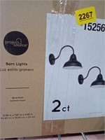 Project Source Barn Light Black 2 Count