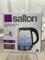 Salton Cordless Electric Glass Kettle *pre-owned