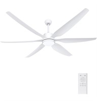 $170 Ohniyou 66'' Ceiling Fan with Lights Remote