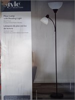 Style Selections Floor Lamp With Reading Light