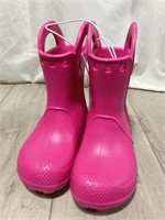 Crocs Girls Rubber Boots Size 8