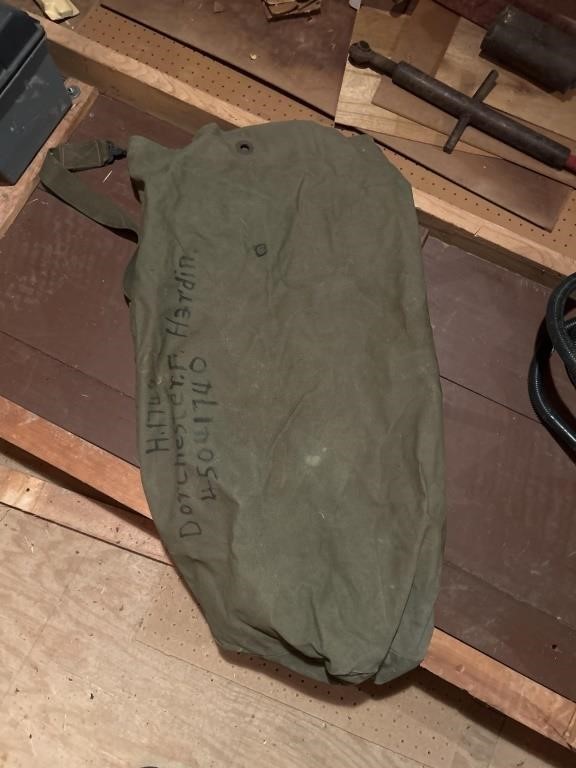 Old army bag