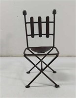 Wrought Iron Chair Candle Holder