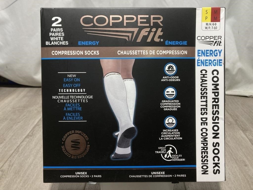 Copper Fit Compression Socks S/M