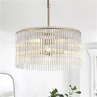 Tacdandm 20.47" Round Glass Chandeliers Dining