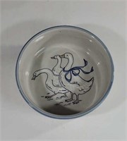 Louisville Stoneware Gaggle of Geese Grey and