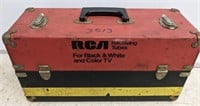 RCA TUBE CASE AND CONTENTS