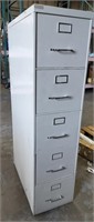 Steelcase Beige 5 Drawer Vertical File Cabinet -