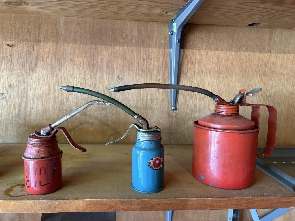 Old oil cans