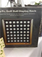 Golf ball display rack