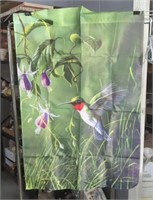 Large Hummingbird Garden Flag 29x30