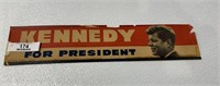 18" X 4" Kennedy For President - Paper Decal