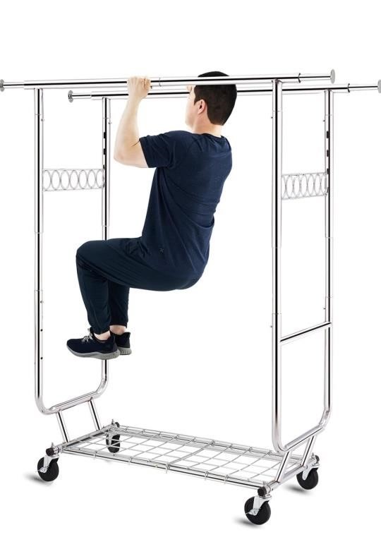New HOKEEPER Double Clothing Garment Rack with