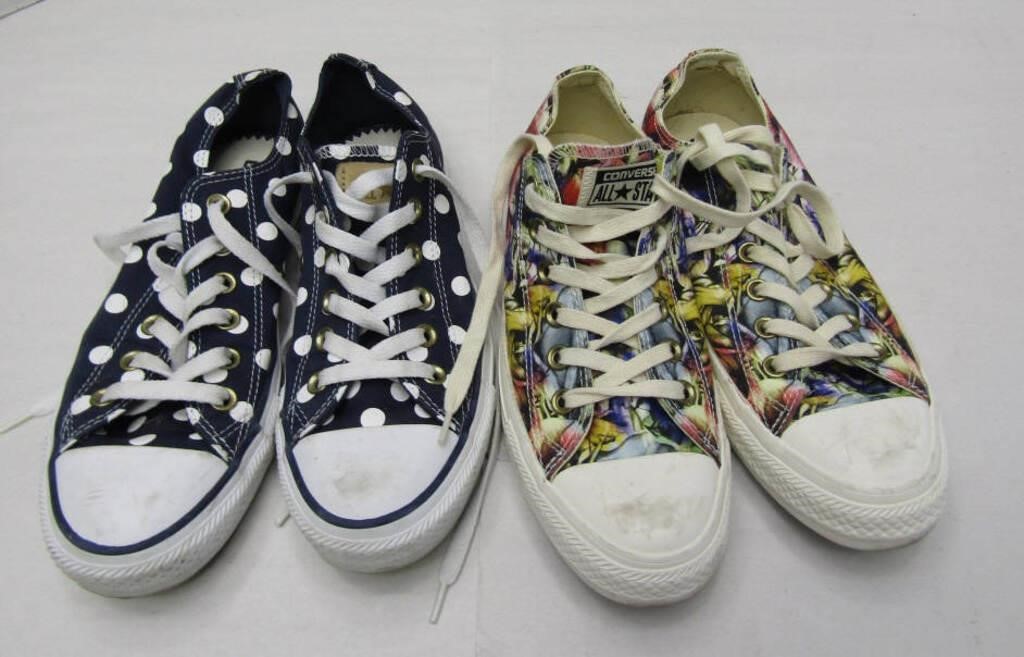2 Pairs of Womens Converse SZ 8