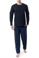 New IZOD Men's Flannel-Fleece Long Sleeve Top and