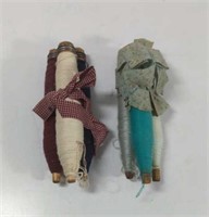 Decorative Wooden Spools Of Thread