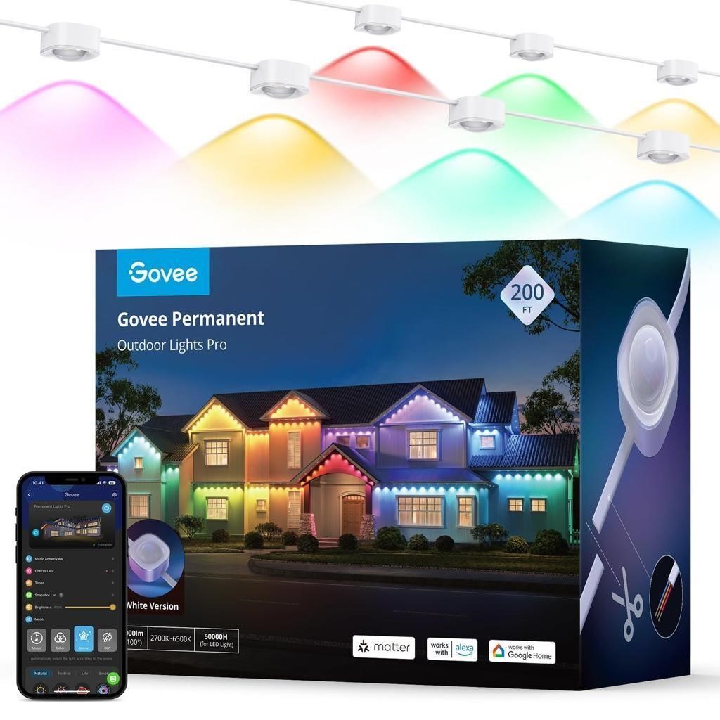Govee Permanent Outdoor Lights Pro, 200ft with