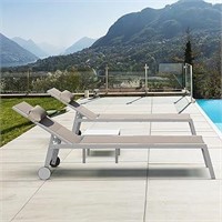 Domi Chaise Lounge Outdoor Set of 3, Lounge