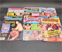 Lot of 6 Wrestling Magazines 1980's & 1990's