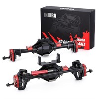 INJORA RC Axle Metal Front and Rear Portal Axle