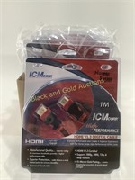 (5) High Performance HDMI V1.3 Cords NIB