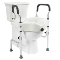 Raised Toilet Seat With Extra Wide Handles, 5"
