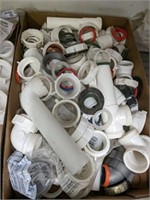 TRAY OF PVC SINK FITTINGS