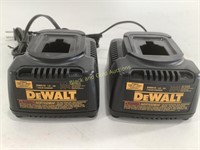 (2) New DeWalt Battery Chargers DW9116