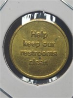 Help keep our restrooms clean token