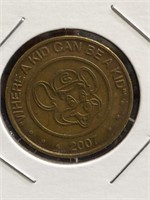 Chuck E. Cheese 2007 token