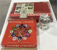 Games - Monopoly, Chinese checkers, dominos