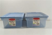 Rubbermaid Clear Stackable Totes