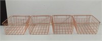 Copper tone wire Baskets